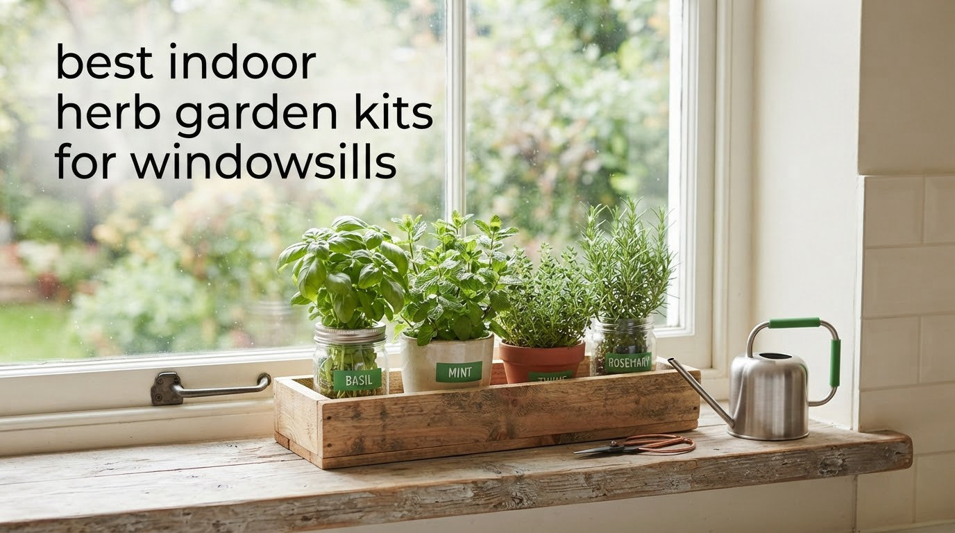 best indoor herb garden kits for windowsills