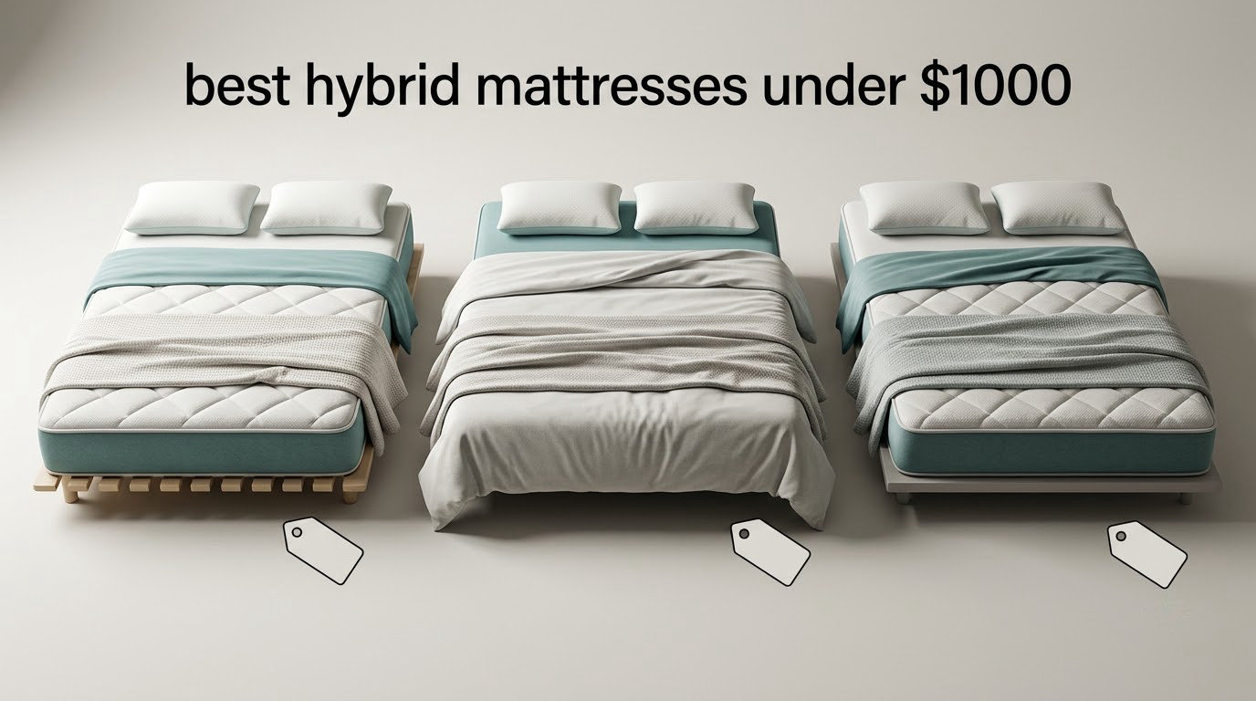 best hybrid mattresses under $1000