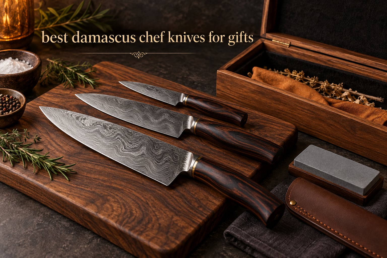 best damascus chef knives for gifts