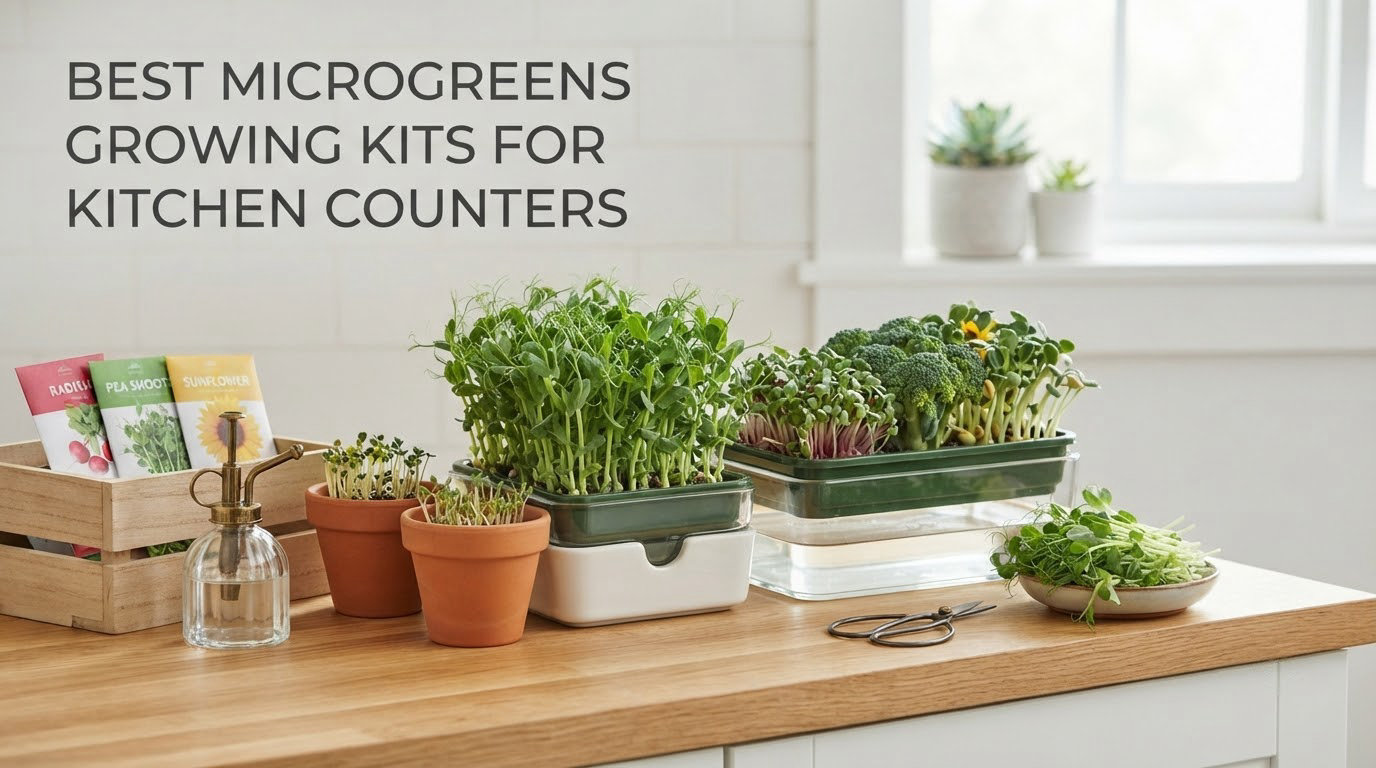 best microgreens growing kits for kitchen counters