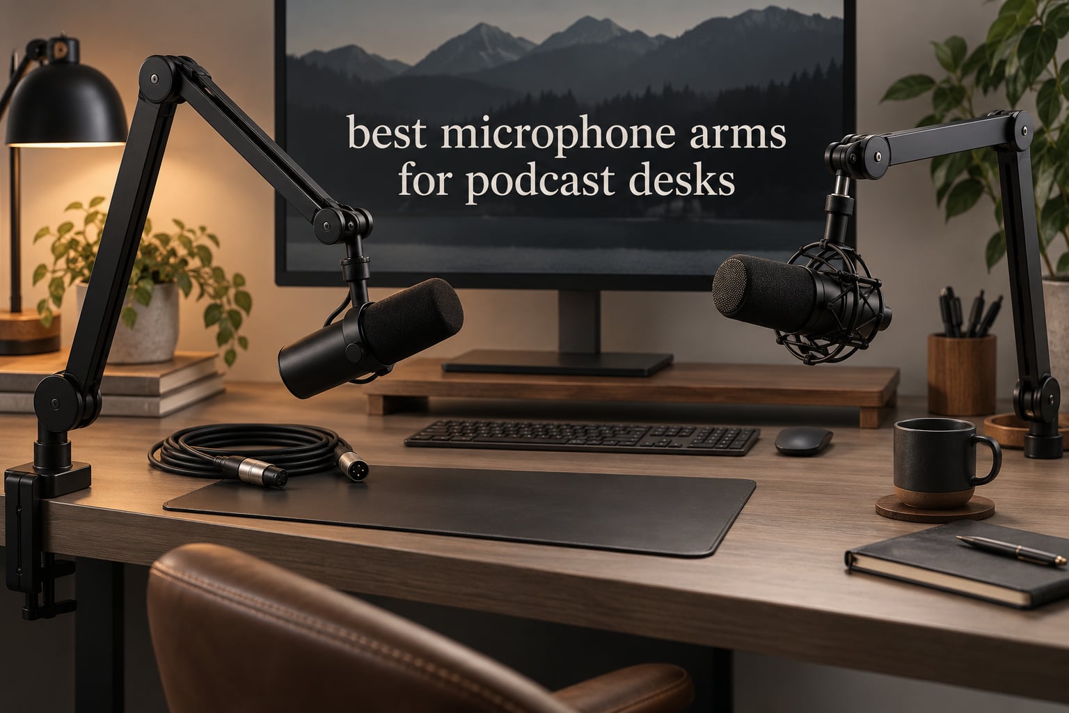 best microphone arms for podcast desks