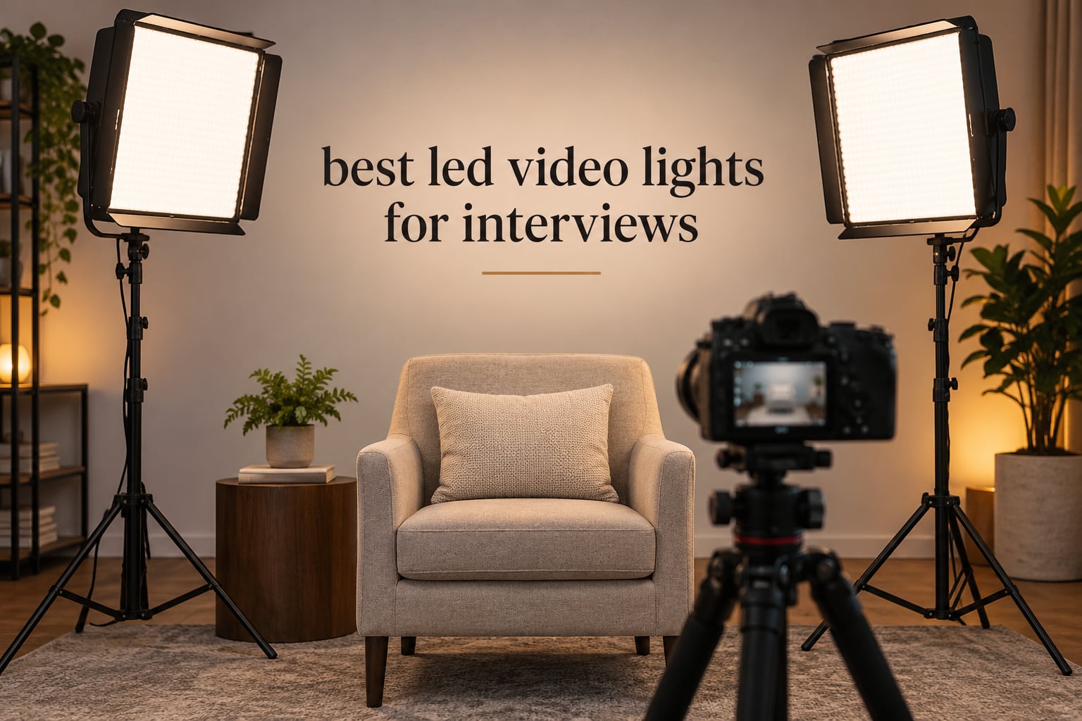 best led video lights for interviews