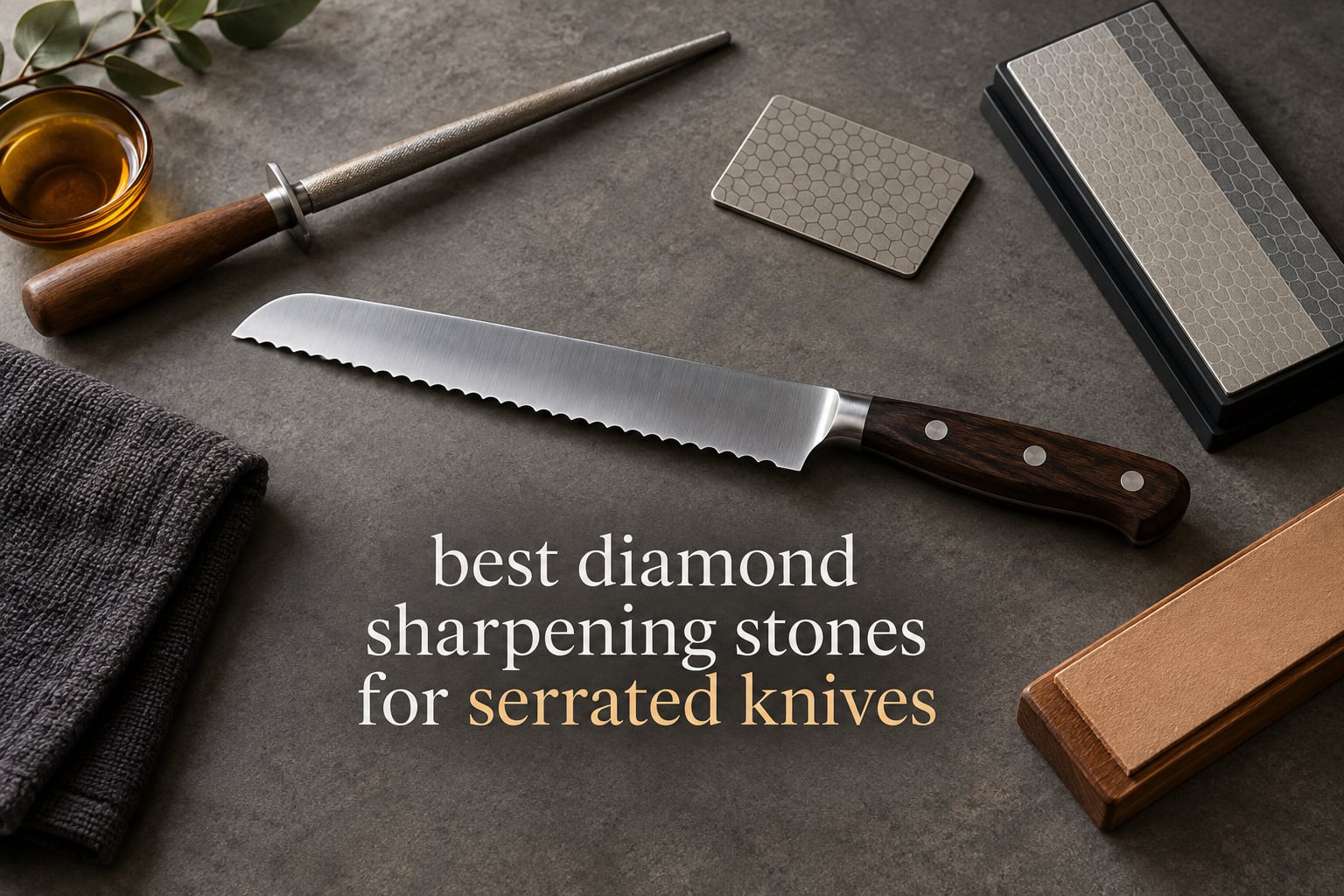 best diamond sharpening stones for serrated knives