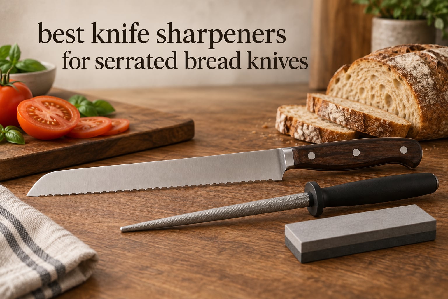 best knife sharpeners for serrated bread knives