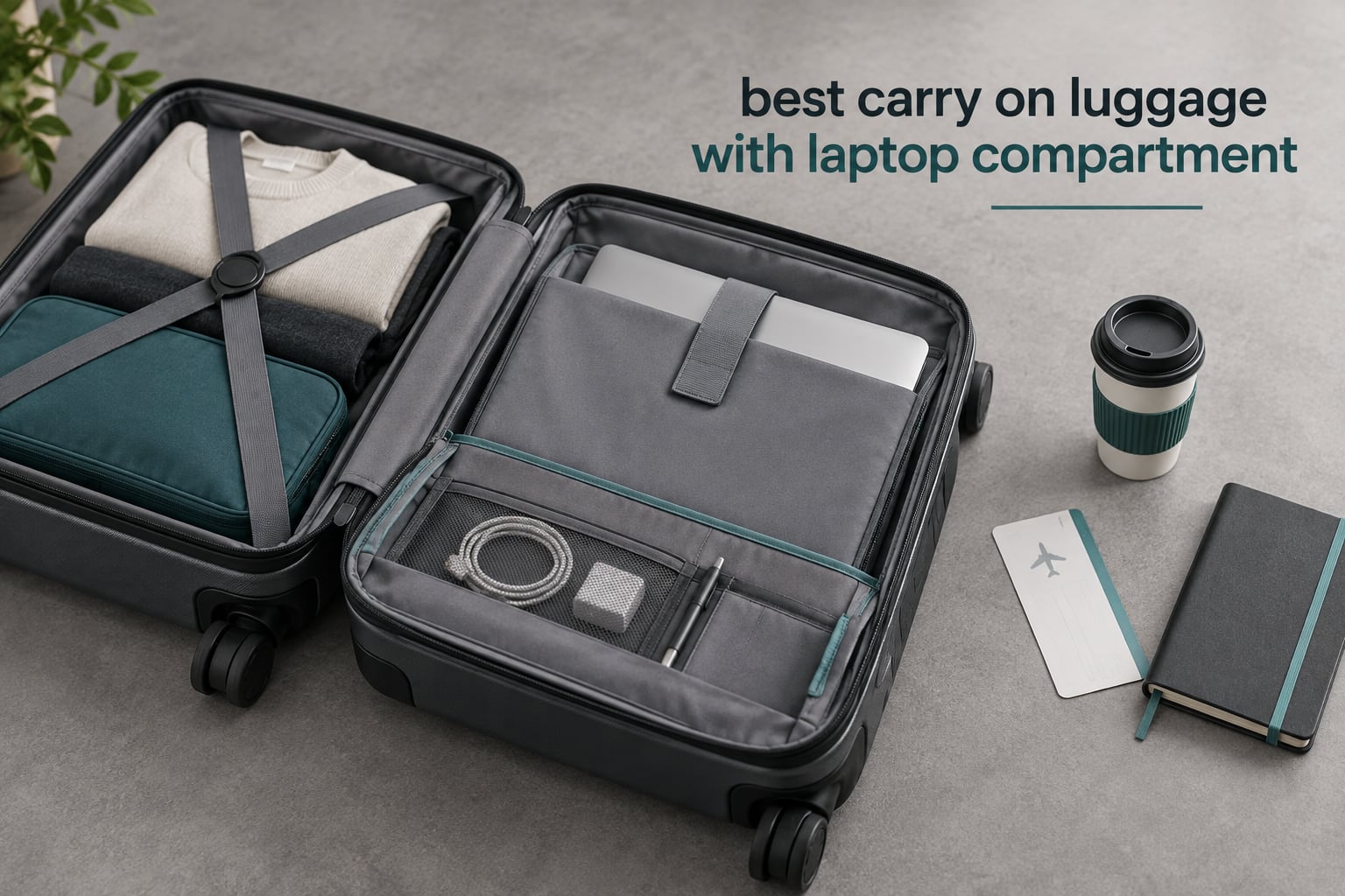 best carry on luggage with laptop compartment