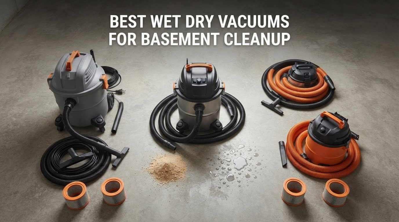best wet dry vacuums for basement cleanup