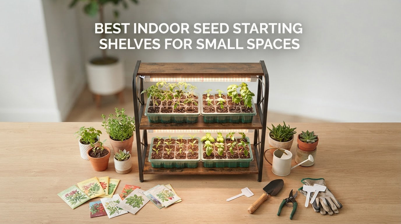 best indoor seed starting shelves for small spaces